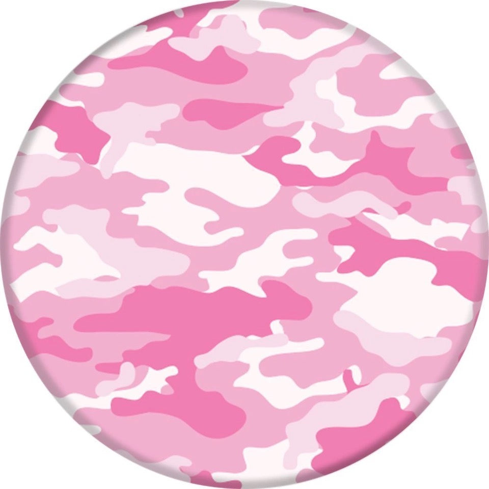 Pink Camo Pop Socket