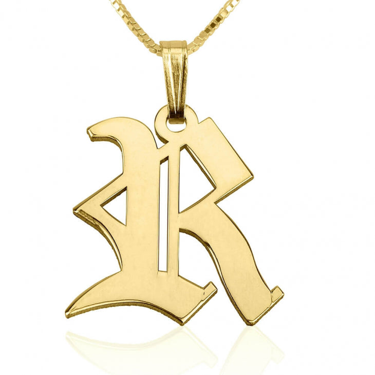 Old English Classic Initial Necklace