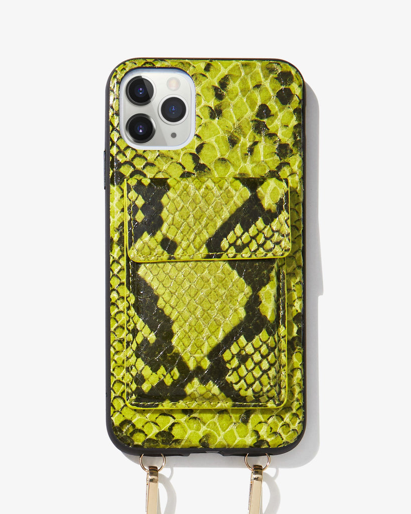 Tres Case Crossbody - Neon Green, iPhone 11 Pro Max/XS Max