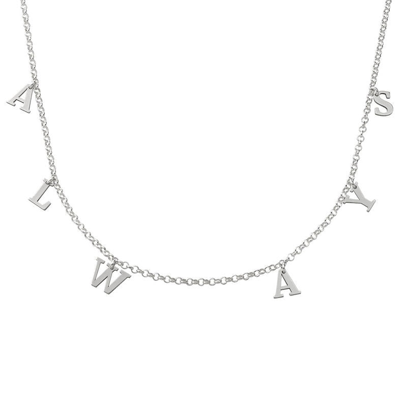 Sterling Silver Name Choker Necklace