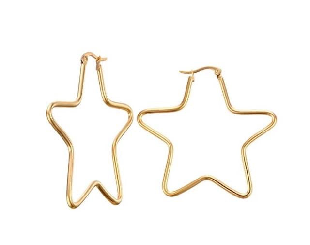 STAR HOOP EARRING PREORDER DELIVER BY JULY 27TH