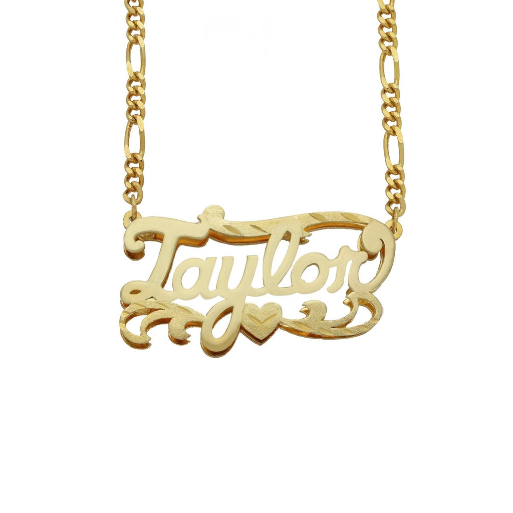 Double Plated Nameplate Necklace